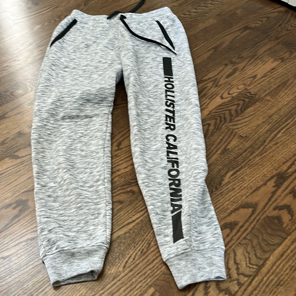 Hollister men’s size size small light gray marbled cotton joggers worn once